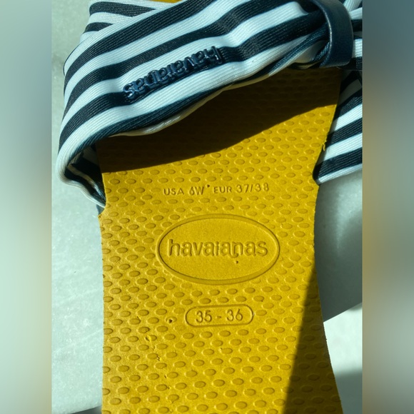 NEW Havaianas cute water compatible fabric top Size 35-36 - Picture 3 of 6